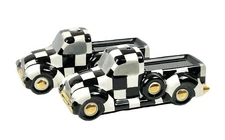 MacKenzie Childs Courtly Check Truck Salt & Pepper Set Boxed New