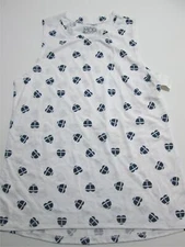 NWT Modern Lux Womens Size L Tank Top White Stretch Spotted Breathable Casual