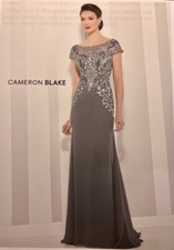 EXQUISITE Mother Of the Bride Gown Cameron Blake by Mon Cheri size 12