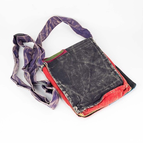 Razor Cut Stonewashed Fair Trade Ethnic Hippie Boho Festival Cotton Shoulder Bag - Picture 19 of 22