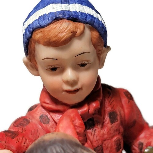 Norman Rockwell "Boy Meets His Dog" Four Seasons Collection Figurka Certyfikat - Zdjęcie 8 z 13