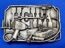 1985 Hcwa Hesston Union Corporation Workers Association Vintage Belt Buckle