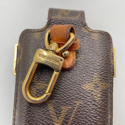 LOUIS VUITTON Monogram Etui Telephone International Cell Case M63064 Auth 633 - 第 9/12 張圖片