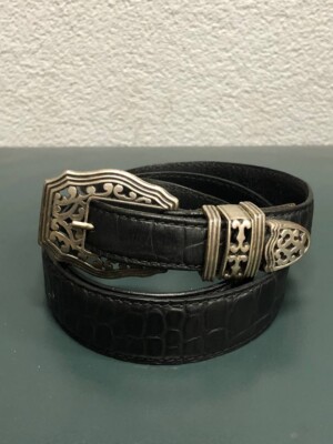 The Kooples Black Leather Belt The Kooples Men main image 2