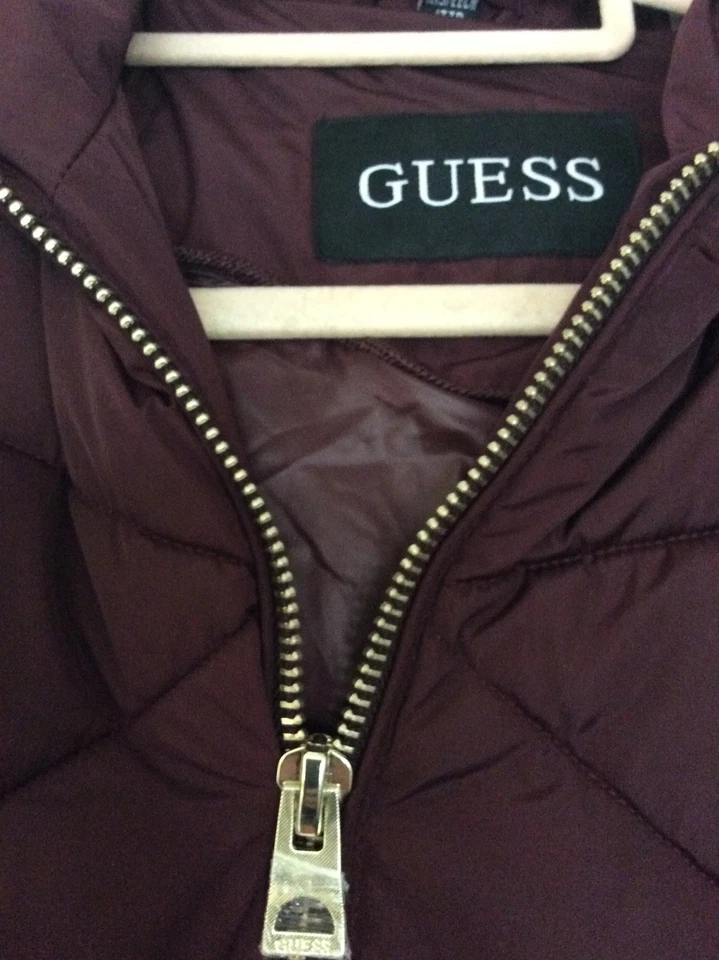Guess Remove-able Hood Red Coat Size US XXS UK 6 Padded Winter RRP $250 C122 - Image 4 of 4