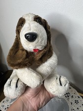 Handmade Vintage 1982 Basset Hound Dog Medium Plush Stuffed Animal