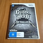 Guitar Hero Metallica - Nintendo Wii PAL Genuine Acceptable (WORKS)