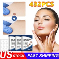 432PCS Skin Tag Remover Patches Quick Effective Mole Wart Removal Pad Sticker