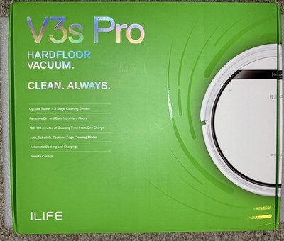 ILIFE V3s Pro Robot Vacuum Cleaner, Tangle-free Suction , Slim, Automatic
