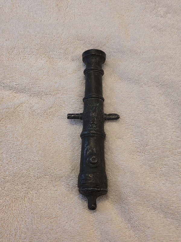 Rare Antique 17th Century Spanish Bronze Signal Cannon 7.5 Inches 1 LB 2.6 OZ