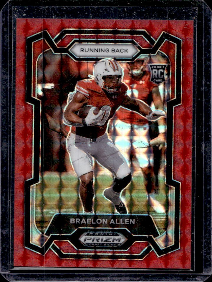 2024 Panini Prizm Draft Picks Braelon Allen RC Red Finite #/125