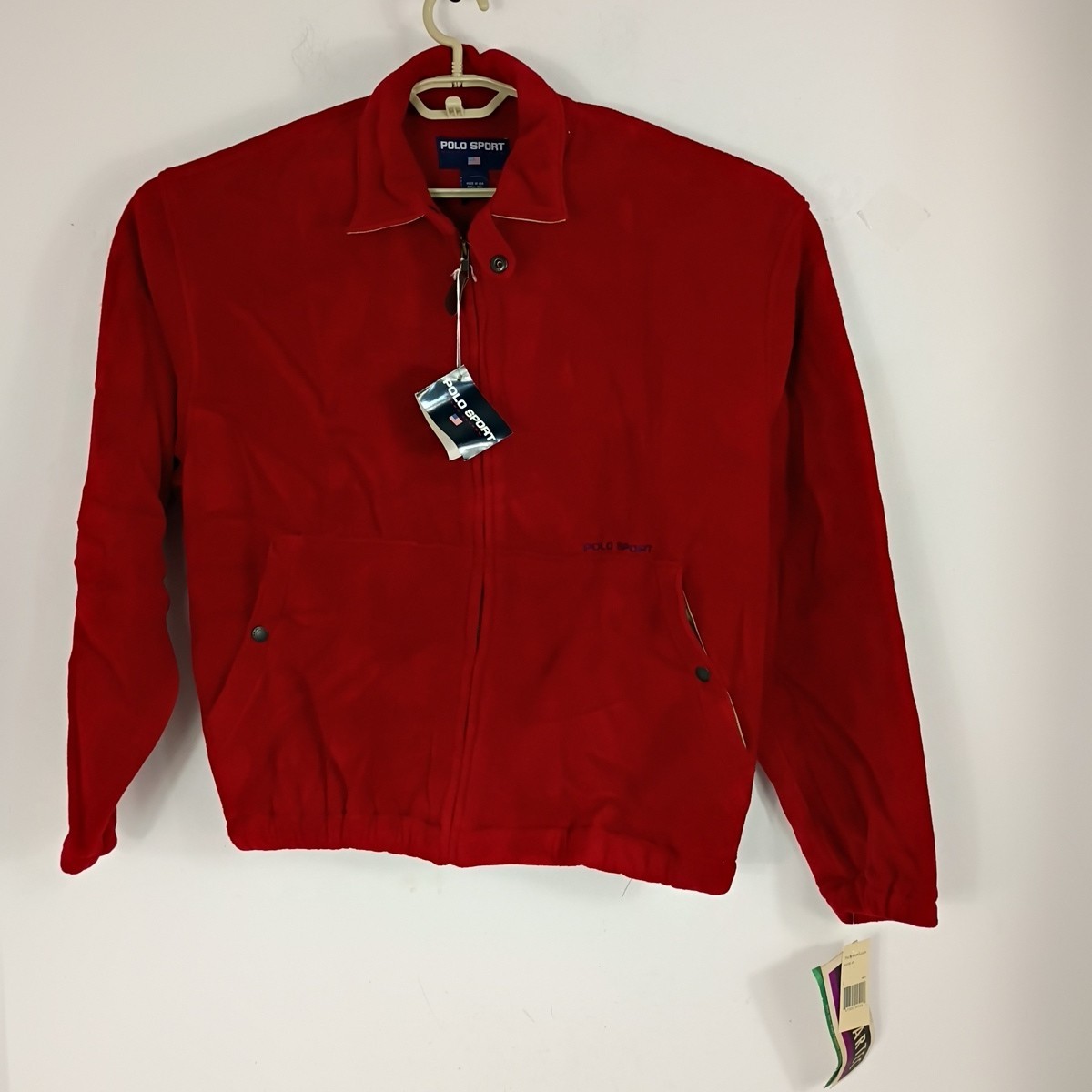 Vtg 90s Deadstock Polo Sport Ralph Lauren Men’s Sz L Polartec Jacket Made n USA