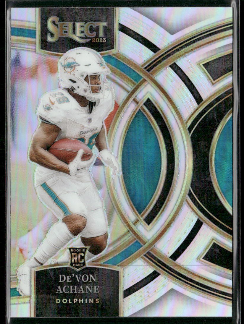 2023 Panini Select De'Von Achane Silver Prizms Rookie #176