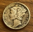 1943-S Mercury Dime – San Francisco – Winged Liberty – WWII – 90% Silver