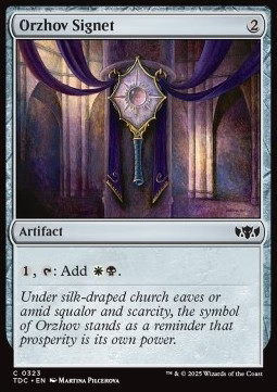 Magic/MTG Orzhov Signet TDC-323 Common Englisch Neu
