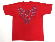 Native American Vintage T Shirt 1980's Dream Catcher Feather Beads Worn in