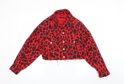Rote Damenjacke UK-Größe 8 Miss Toxic