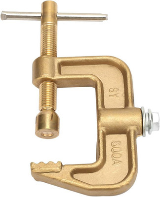 Welding Ground Clamp, 500A G Ground Welding Earth Clamp Brass Welding Clamp with