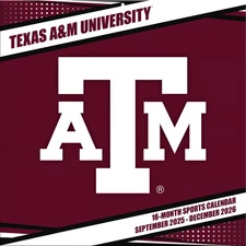 Turner Licensing,  NCAA Texas Aggies 2026 Wall Calendar, 12'' X 12'', 16-Month C