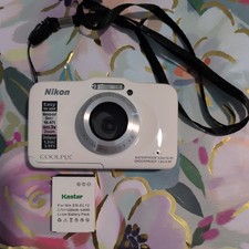 Nikon Coolpix S31 White Waterproof 10.1 Mp Digital Camera - Includes Battery