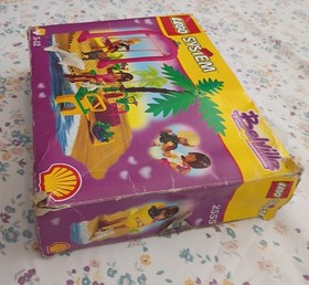 RARE VINTAGE LEGO 2555 BELVILLE SHELL OIL PROMO COMPLETE SWING SET - NO Towel