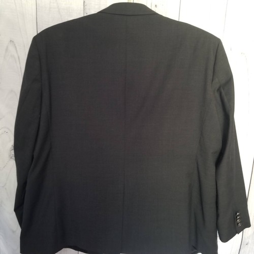 Stafford Men Blazer 58L BIG LONG Gray Hopsack Metal Buttons Sports Coat Jacket - Picture 5 of 19