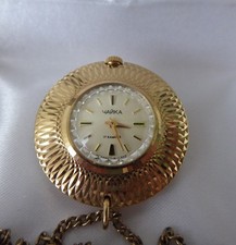 Vintage russische Chaika Damen Uhr Anhängeruhr Taschenuhr mechanisch