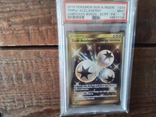 Pokemon promo sr ar triple acceleration gx secret 234/214 ex graded art card b37