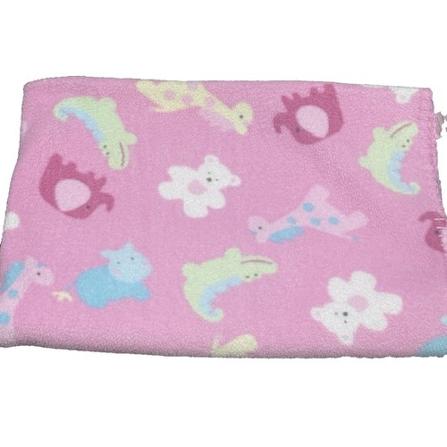 Circo Baby Blanket Pink Bear Elephant Giraffe Jungle Safari Animals Fleece Secur