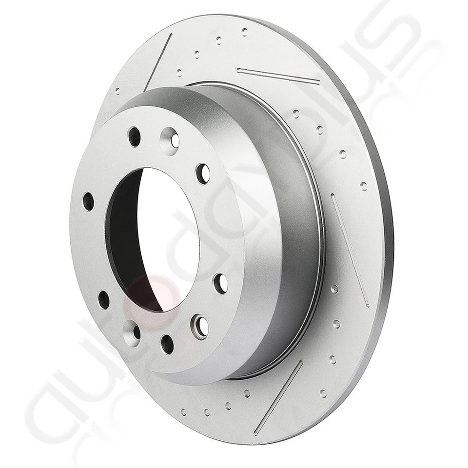 Rear Brake Rotors And Ceramic Pads For 2007-2008 Hyundai Entourage Kia Sedona Foto 3 de 4