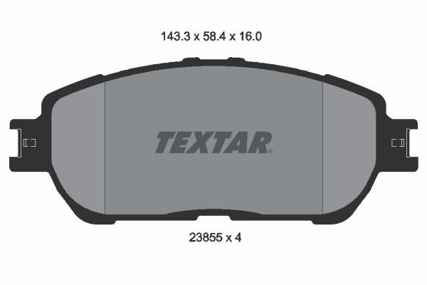 Textar Bremsbelagsatz, Scheibenbremse 2385501-image