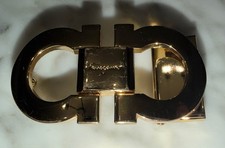 Authentic Salvatore Ferragamo Gancini Goldtone Belt Buckle Made In Italy