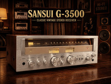 Receptor estéreo vintage SANSUI G-3500 🌈RaRe🌈