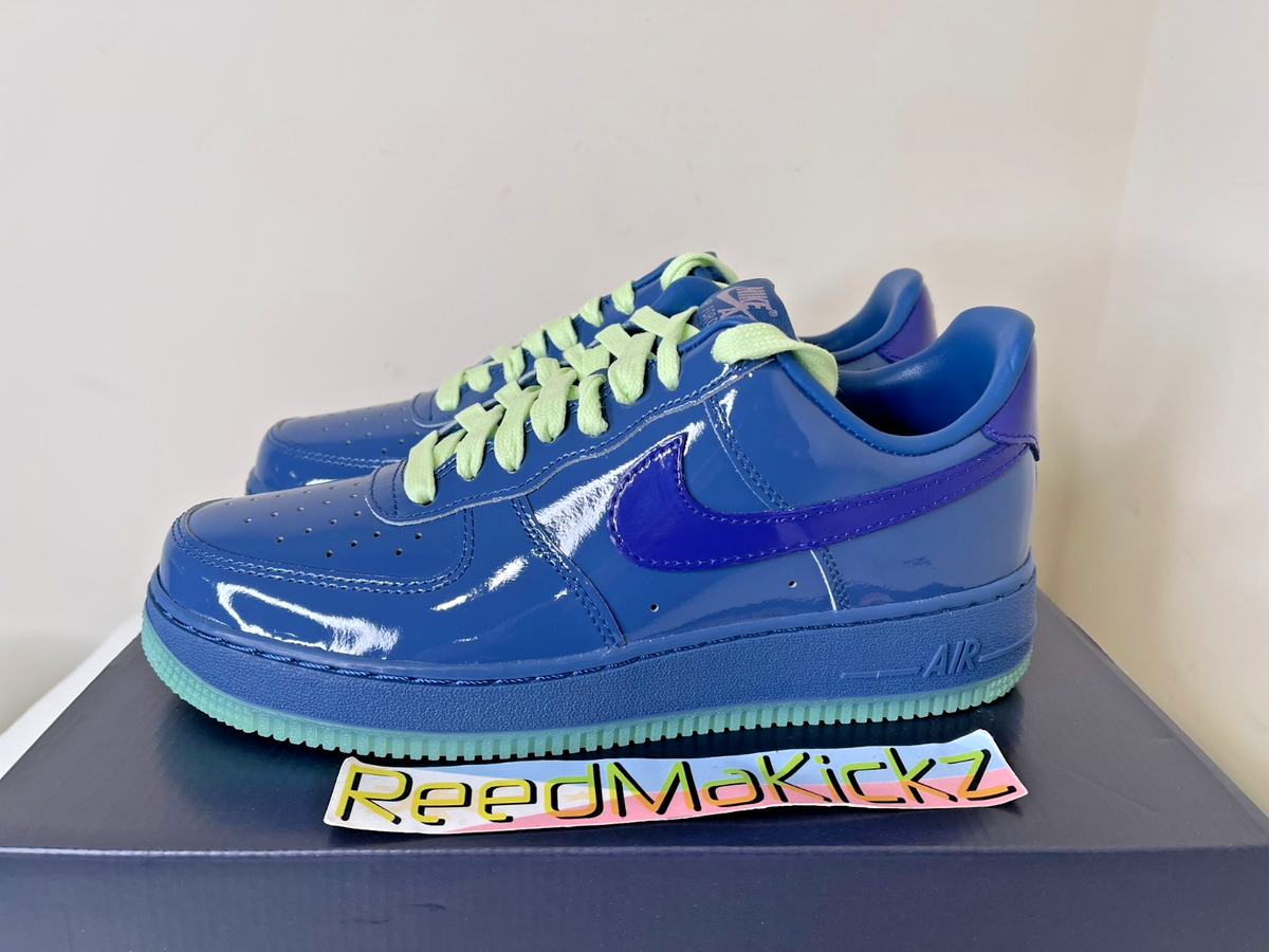 Nike Air Force 1 Low QS Mystic Navy Grape Ice Patent Leather Mens