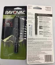 Lot Of 2 Rayovac Compact LED Penlight 115 Lumens