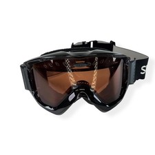 Smith Ski Snowboard Goggles Black Frame Brown Lens Adjustable Strap Adult Medium