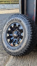 Land Rover Defender Fitment Sawtooth Alloys goodyear duratrac r/t tyres