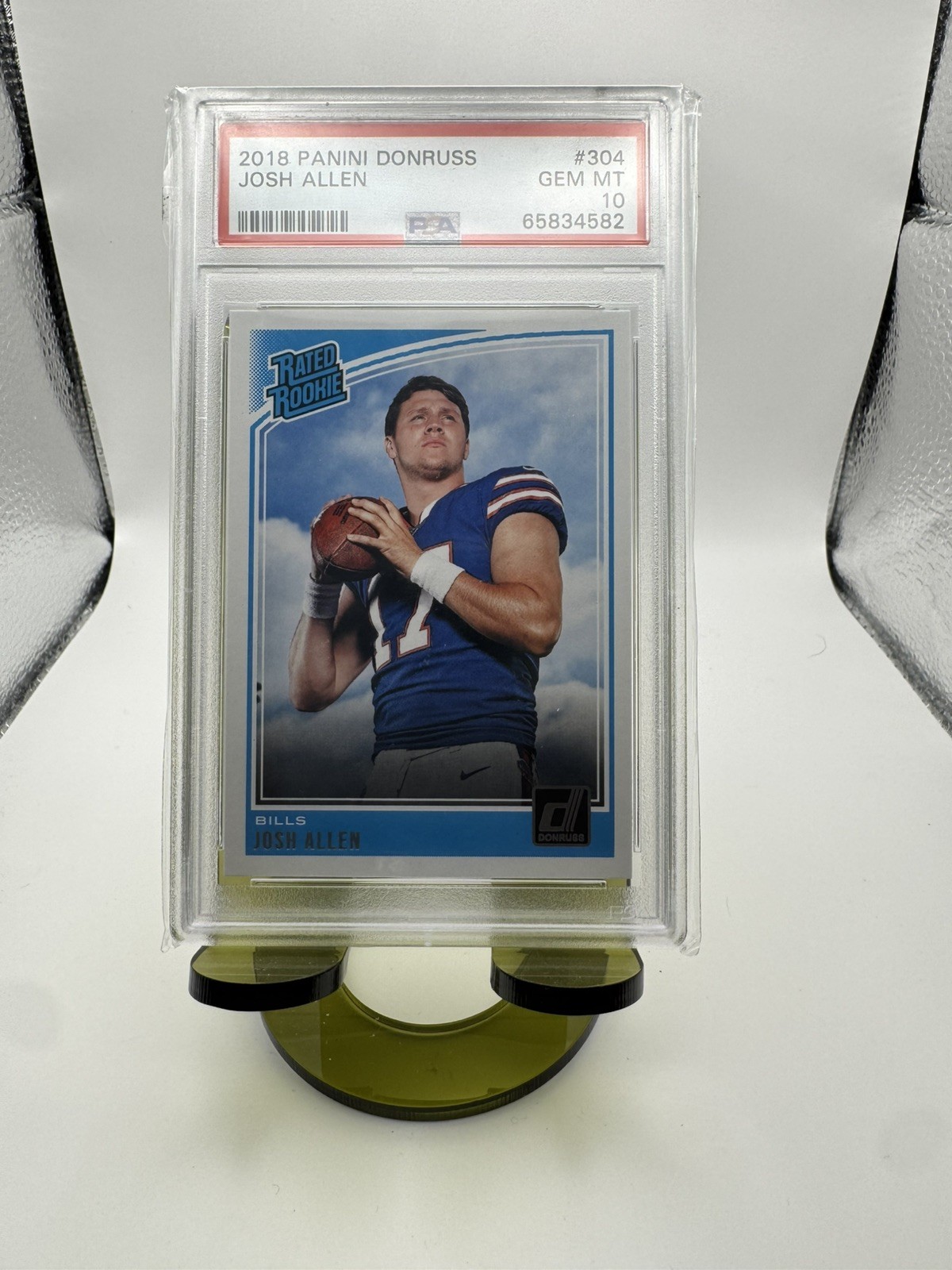 2018 Panini Donruss Josh Allen #304 Rated Rookie PSA 10 RC view 1
