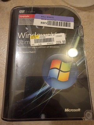 Microsoft Windows Vista Ultimate Upgrade 32 & 64-Bit DVD w/ Product Key