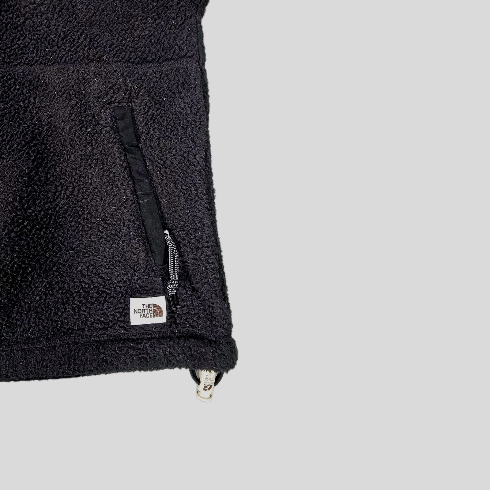 Rare VTG THE NORTH FACE 1/4 Button Front Hooded Fleece Sweatshirt 2000s WMNS S_p image 3