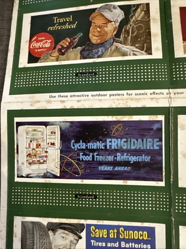 LIONEL POSTWAR #310 BILLBOARD SET - UNCUT - 1953 - 第 7/14 張圖片