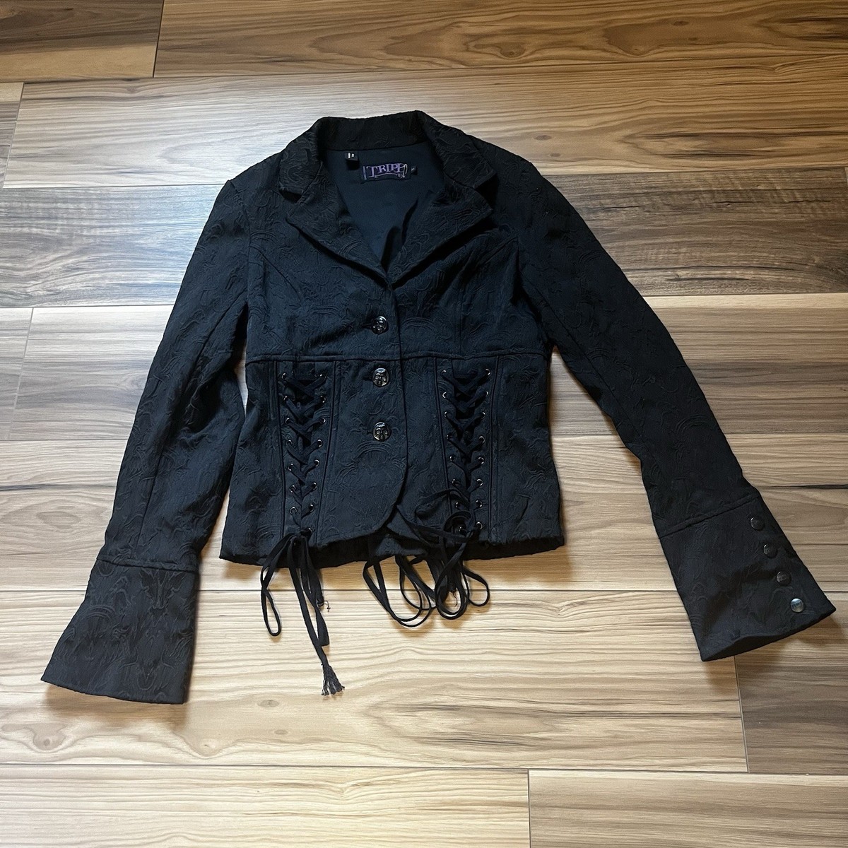 Vintage Tripp NYC Brocade Corset Black Jacket Women's Size XL | eBay