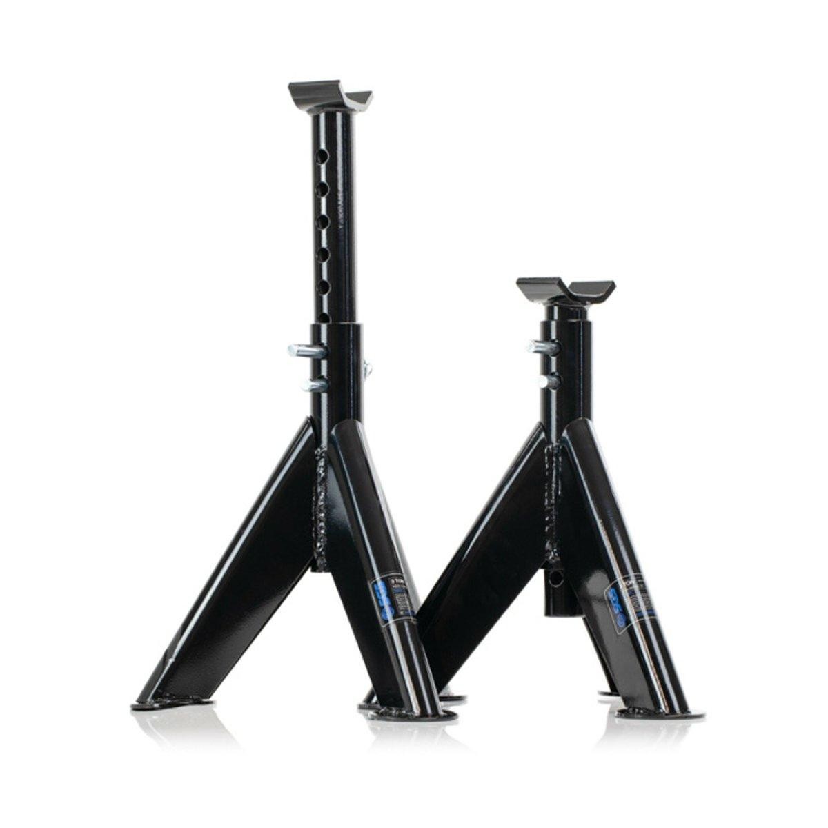 SGS 6 Tonne Tall Axle Stands, Pair w/ 560mm Max. Height, Large Feet, Heavy Duty