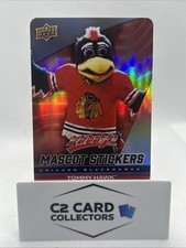 2025-26 Upper Deck MVP Mascot Stickers Tommy Hawk #MS-6 Chicago Blackhawks