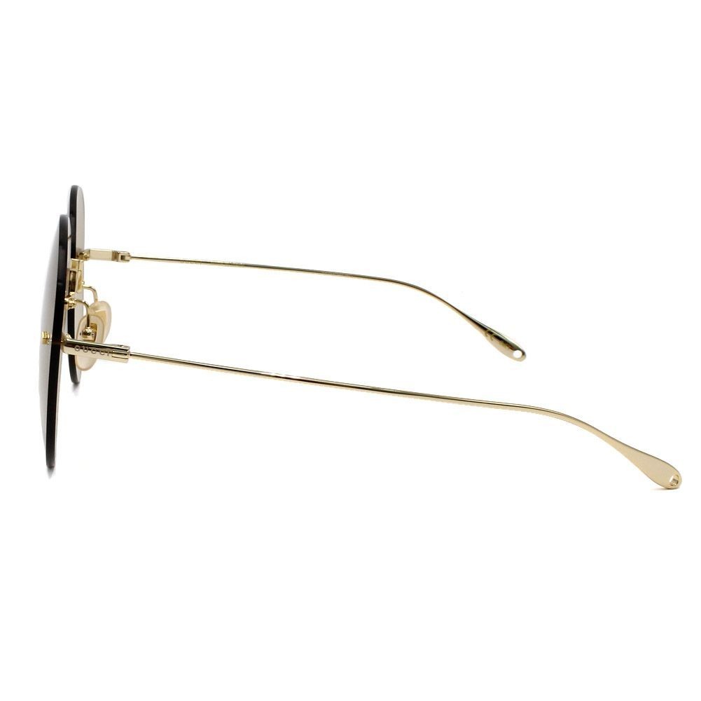 GUCCI GG1149S 004 Gold Brown Asian Fit Unisex Rimless Sunglasses Italy Auth thumbnail 3