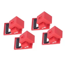 4Pcs Circuit Breaker Lockout Device Set Clamp On Single Pole Breaker Lock