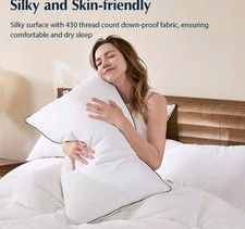 Pacific Coast Goose Feather and down Bed Pillows Standard Size Set of 2, Hotel P