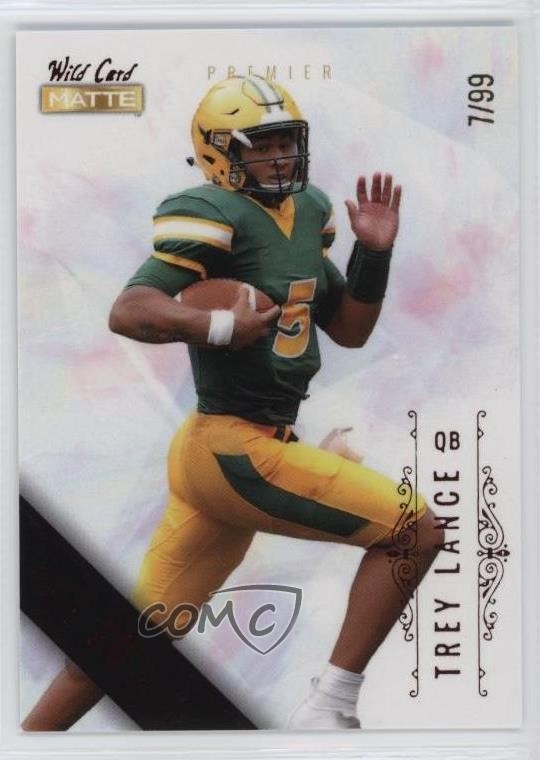 2021 MATTE Blaster Box White Foil - 20 Stripe /99 Trey Lance Rookie RC 0w3