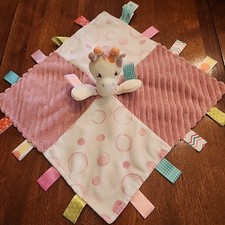 Taggies Mary Meyer Security Blanket Lovey Pink Giraffe