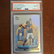 2024 Panini Donruss Downtown Caleb Williams #21 PSA 10 Rookie Bears Football